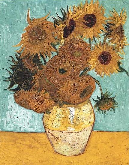 Vincent Van Gogh Vase with Twelve Sunflowers Sweden oil painting art